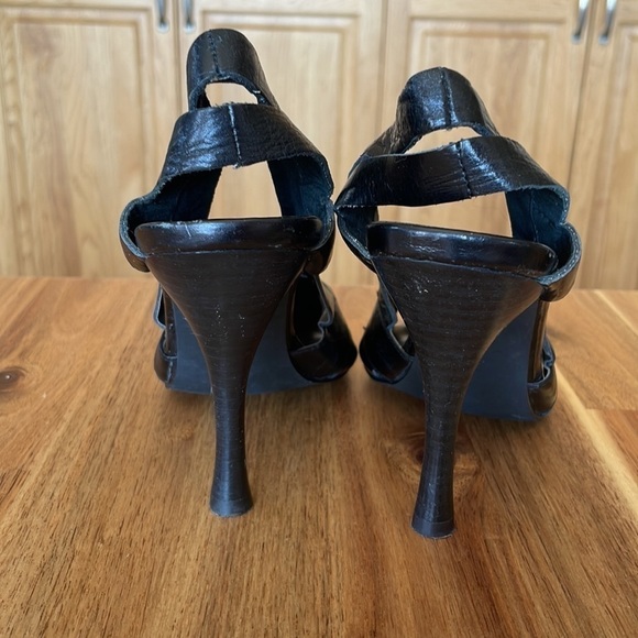 Dollhouse Black Pointed Toe Slingback Heels size 7 - Picture 4 of 6